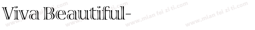 Viva Beautiful字体转换